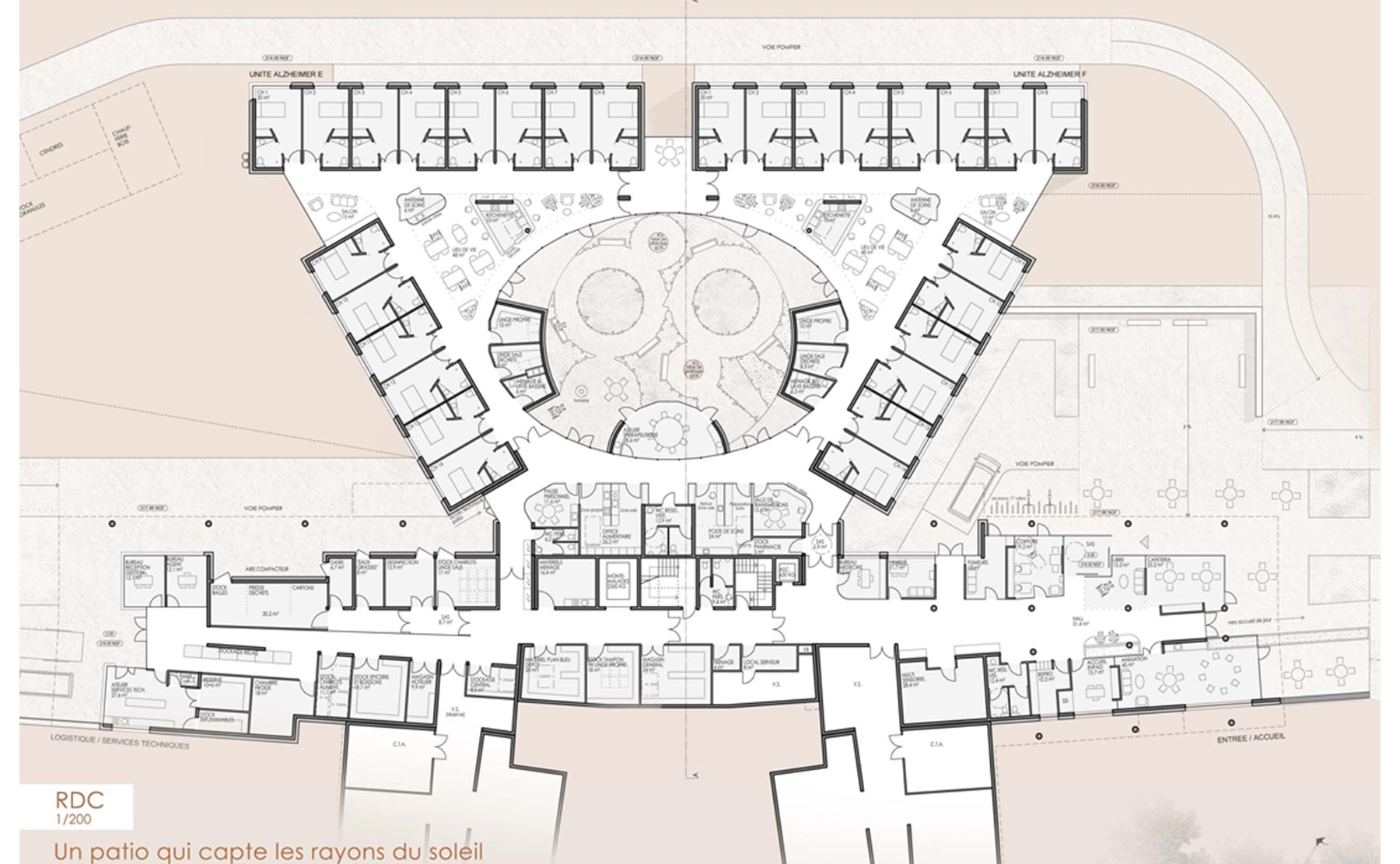 Plan RDC - E.H.P.A.D / Ars-sur-Moselle