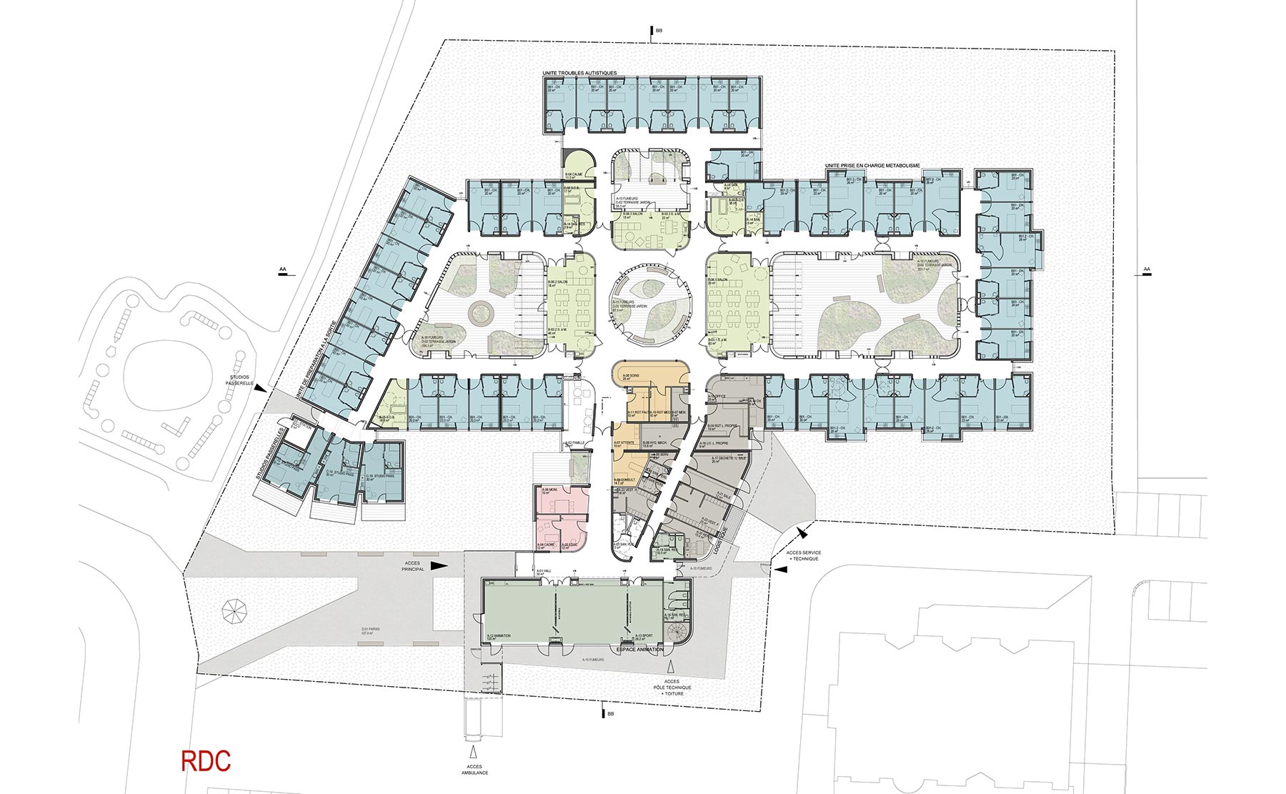 RDC - Foyer d'accueil spécialisé de 44 lits / Colmar