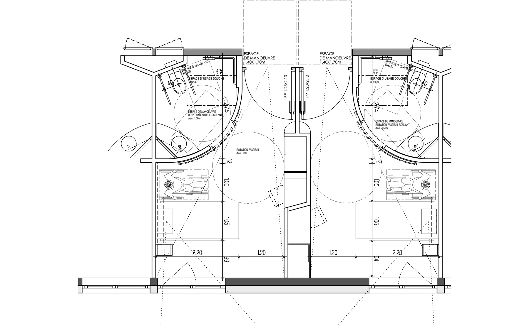 Chambre - Restructuration et extension de l'EHPAD du Badbronn / Châtenois