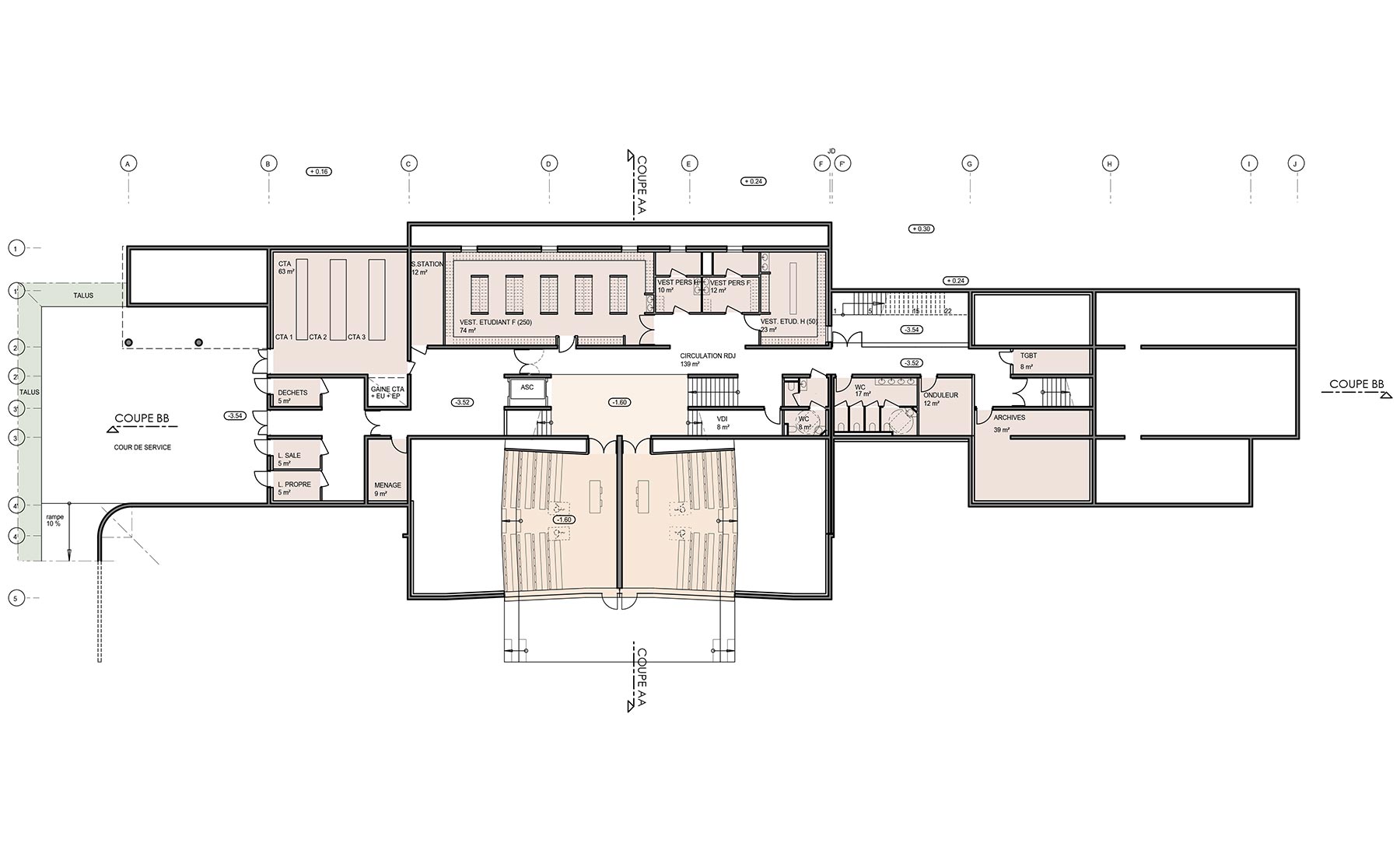 Rez-de-jardin - Institut de Formation en Soins Infirmiers / Sarreguemines