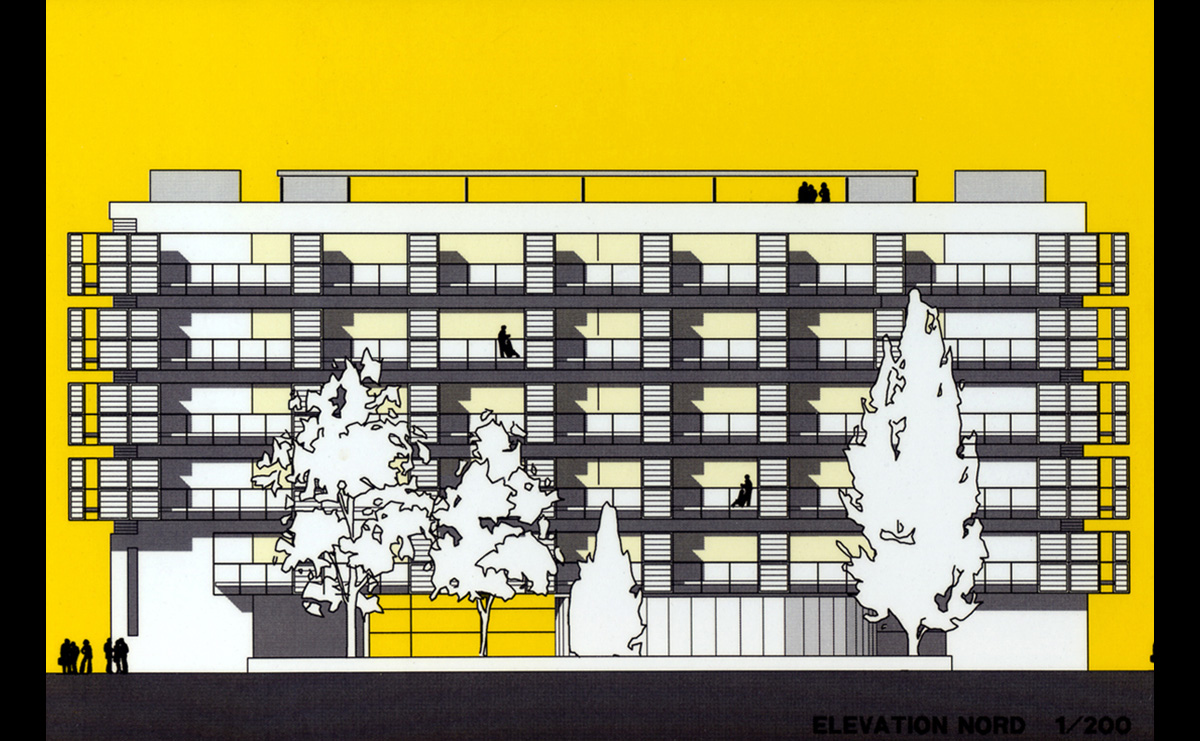 Façade Nord - ISIS / Strasbourg