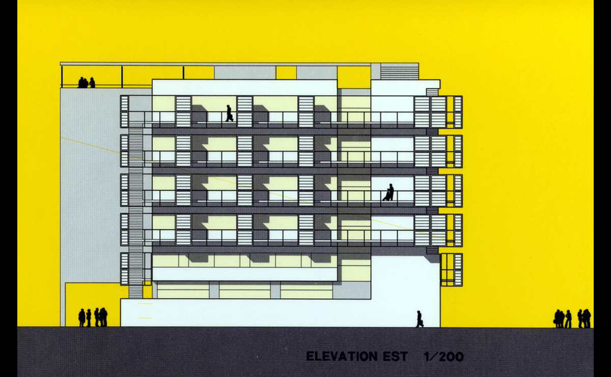 Façade Est - ISIS / Strasbourg