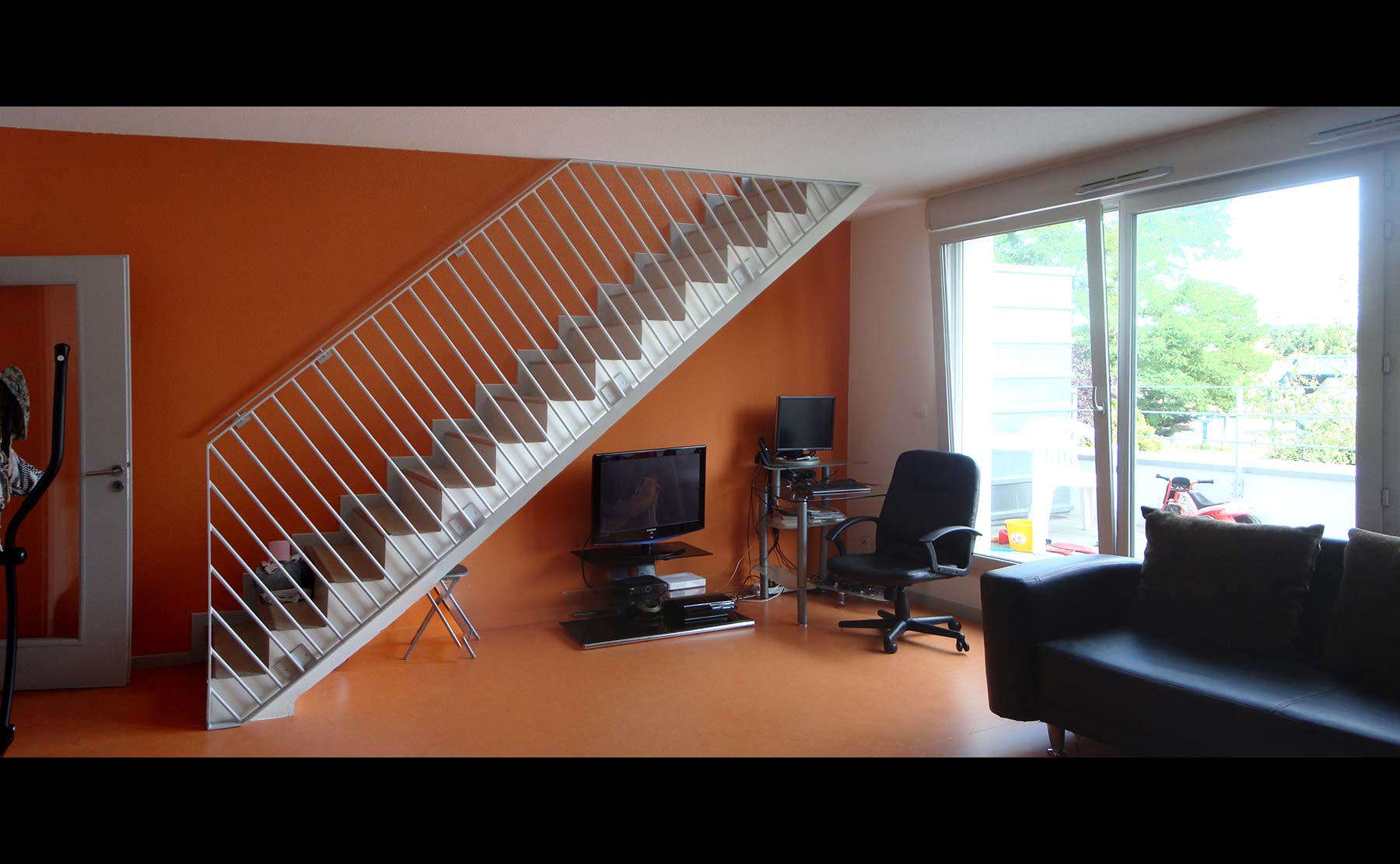 Triplex T4, séjour. - 26 Logements (HLM) / Illzach