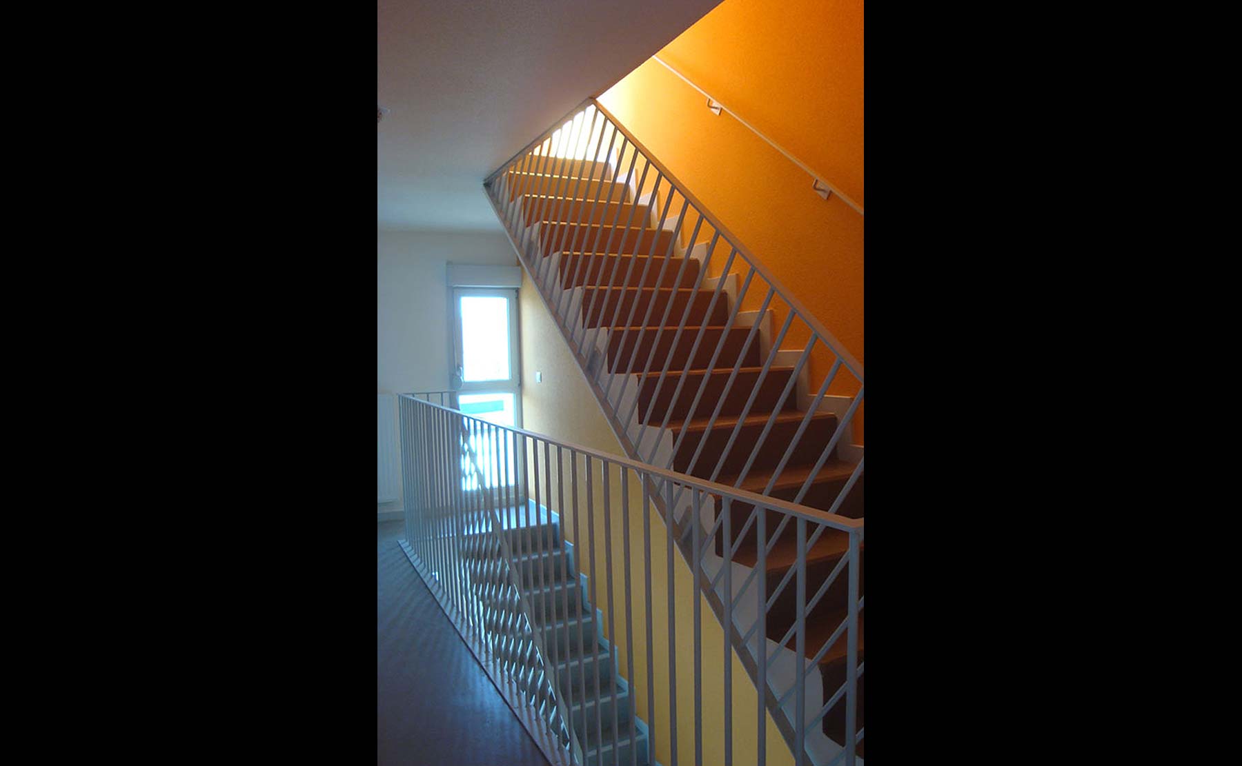 Triplex T3. Escalier - 26 Logements (HLM) / Illzach