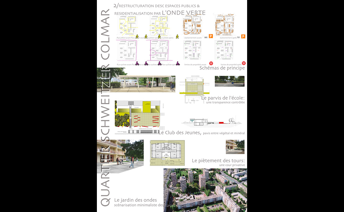 Planche 2 - Quartier Schweitzer / Colmar