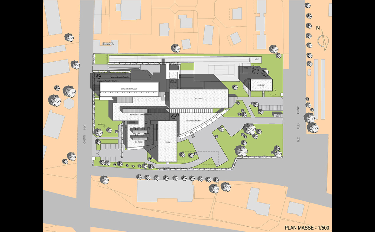 Masse - Restructuration du Lycée Storck / Guebwiller