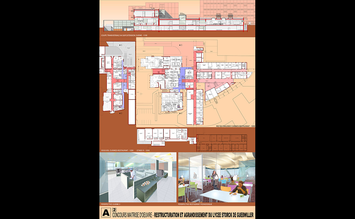 Planche 2 - Restructuration du Lycée Storck / Guebwiller