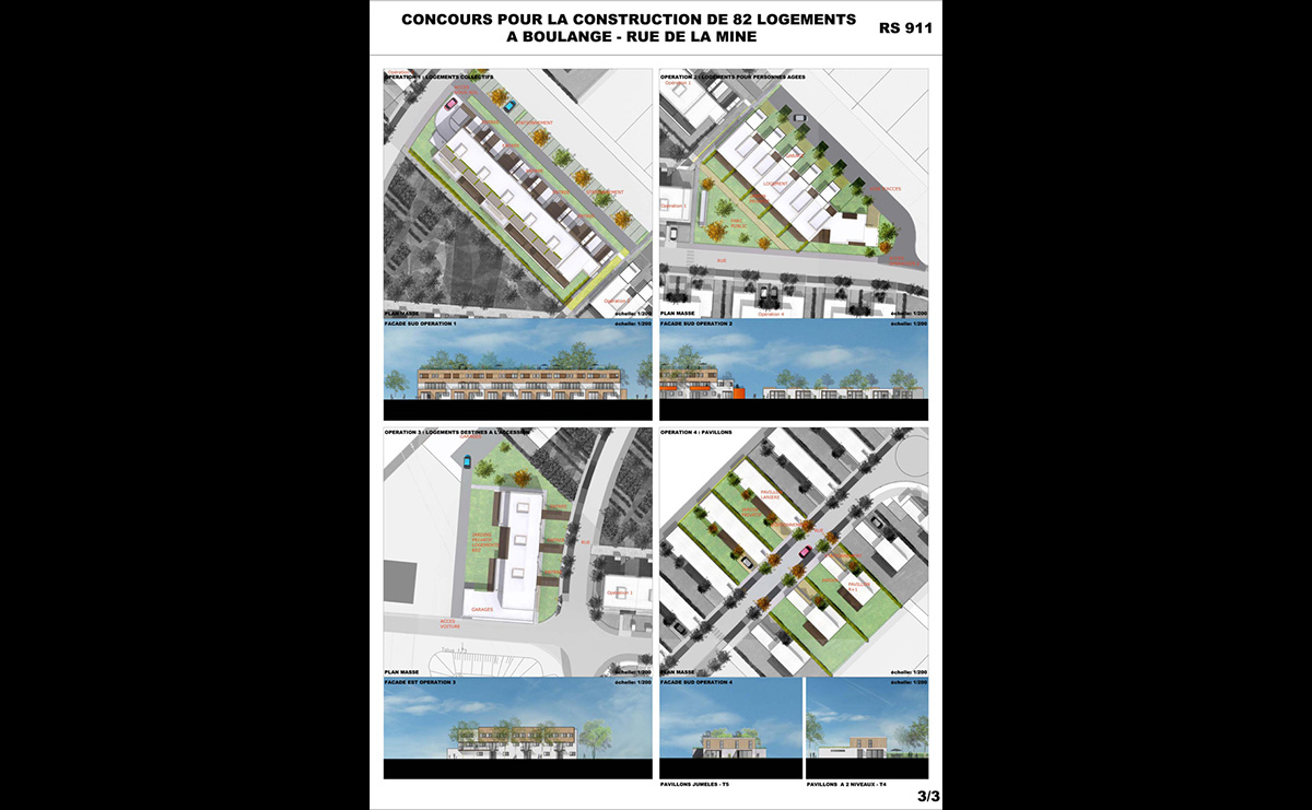 Planche 3 - 82 logements à Boulange / Boulange