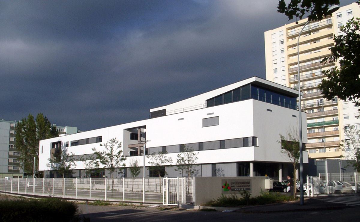 Vue depuis l'avenue d Europe - Centre Accueil Europe - OPAC / Colmar