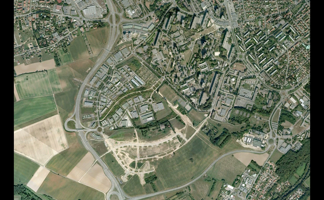 Google Earth - Parc des Collines / Mulhouse