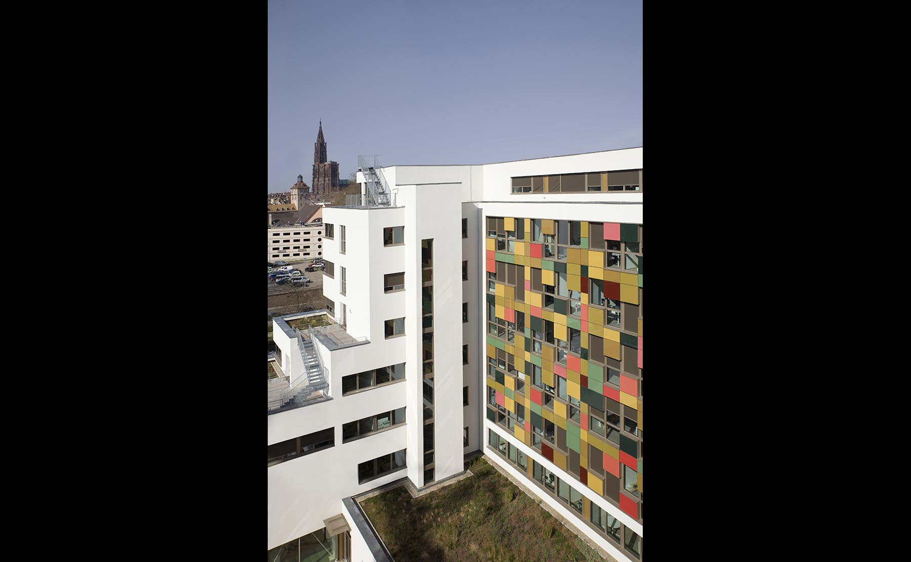 Photo Jean-Baptiste Dorner - Siège de C.U.S. Habitat et d'Habitation Moderne / Strasbourg