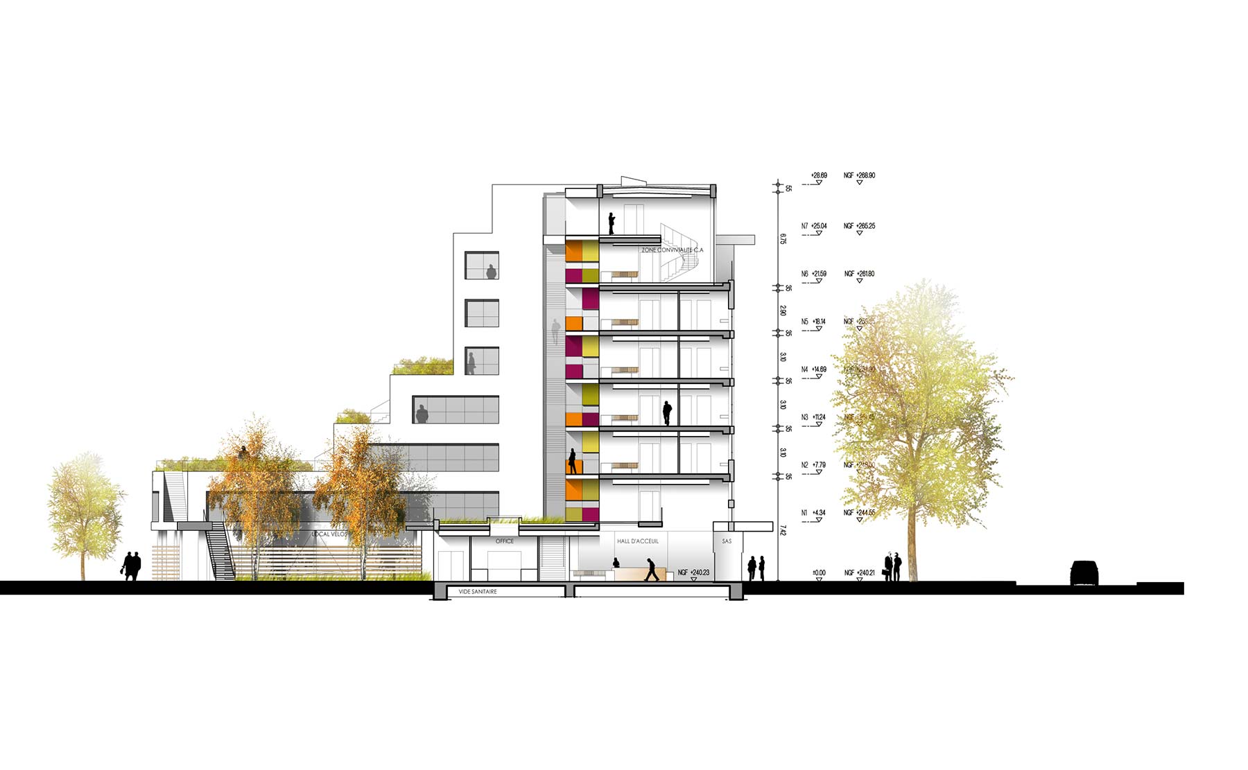  - Siège de C.U.S. Habitat et d'Habitation Moderne / Strasbourg