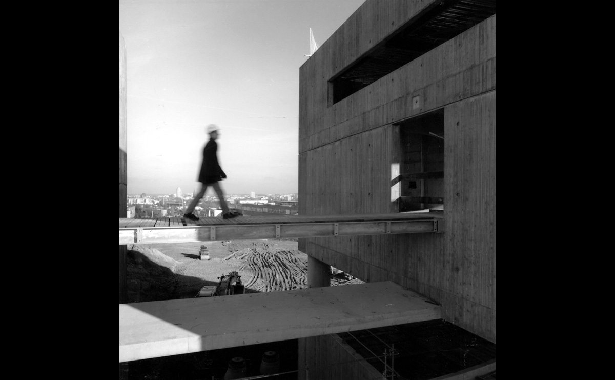 Photo du chantier par Françoise Saur - Faculté des Sciences et Techniques / Mulhouse