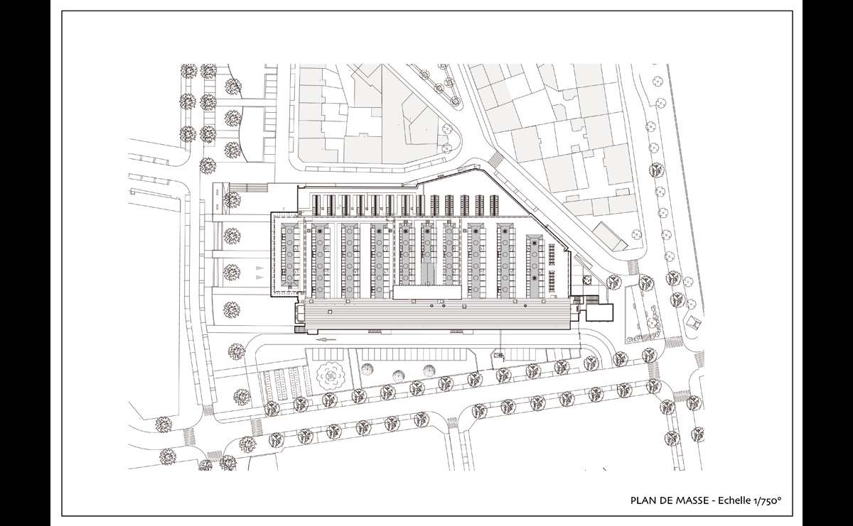 Plan masse - La Fonderie / Mulhouse