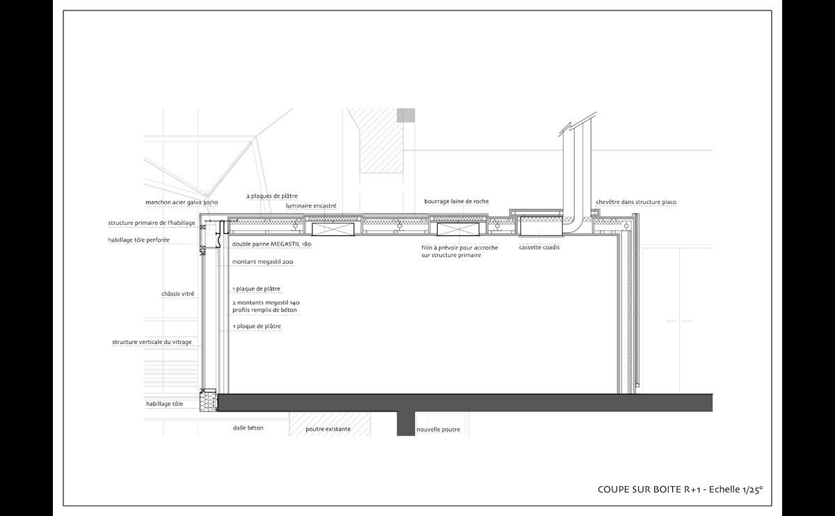 Détail plan Bureaux - La Fonderie / Mulhouse