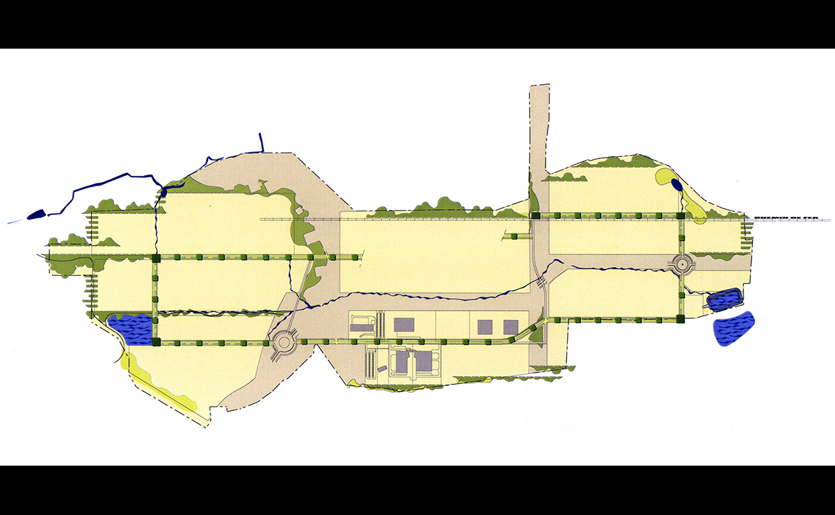 Desserte clairière - Aménagement de l’Aéroparc / Fontaine