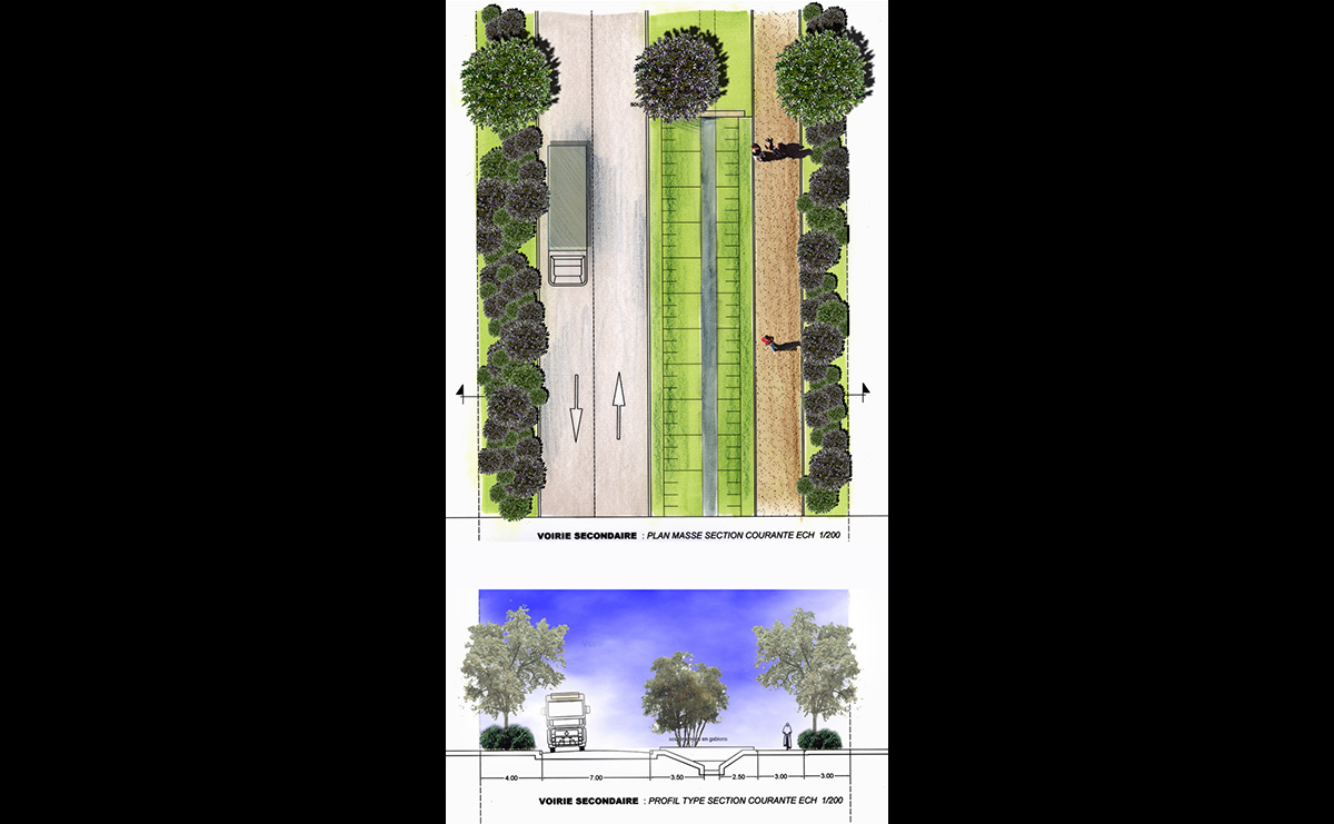 Détail 5 - Aménagement de l’Aéroparc / Fontaine