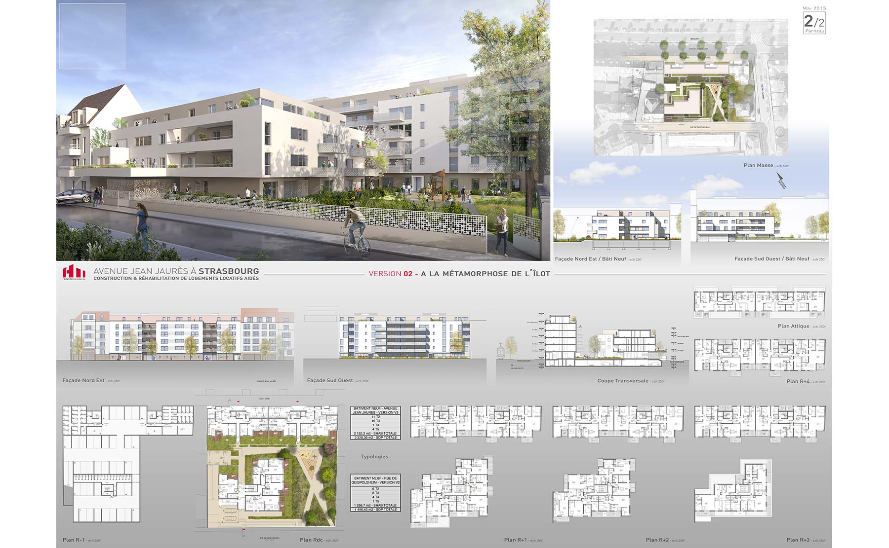 Planche v2 - Logements sociaux / Strasbourg