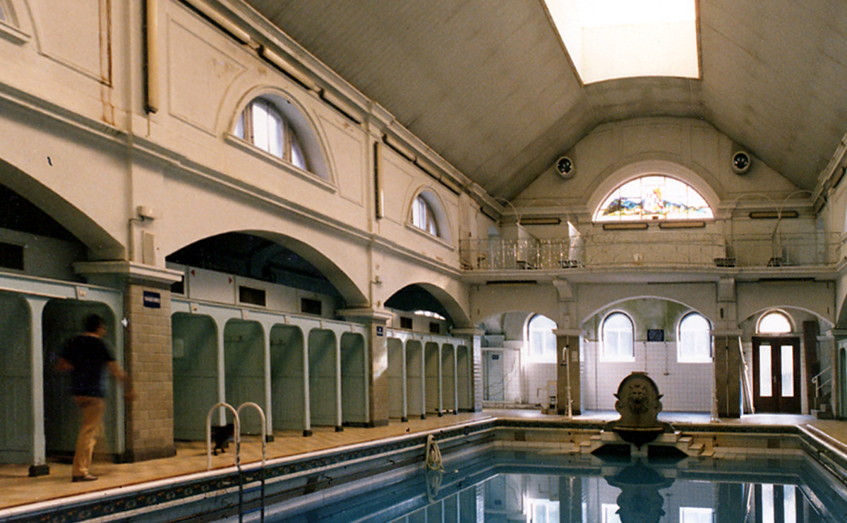 Bâtiment existant, vue intérieure - Piscine / Sainte Marie Aux Mines